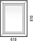 Corozo Зеркало Классика 61x81 белое – фотография-13